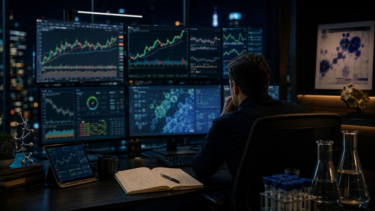 A disciplined trading desk reviewing small-cap momentum, biotech catalysts, earnings, and macro risk.